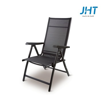 【JHT】 防潑水靠背摺疊椅 K-CH01｜可搭配按摩椅墊使用｜輕巧好折收｜多段調整角度｜免安裝