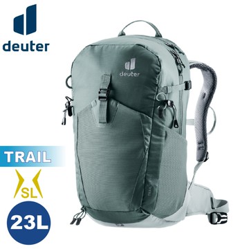 【Deuter 德國 23SL TRAIL 輕量拔熱透氣背包《灰》】3440424/戶外休閒包/健行登山包
