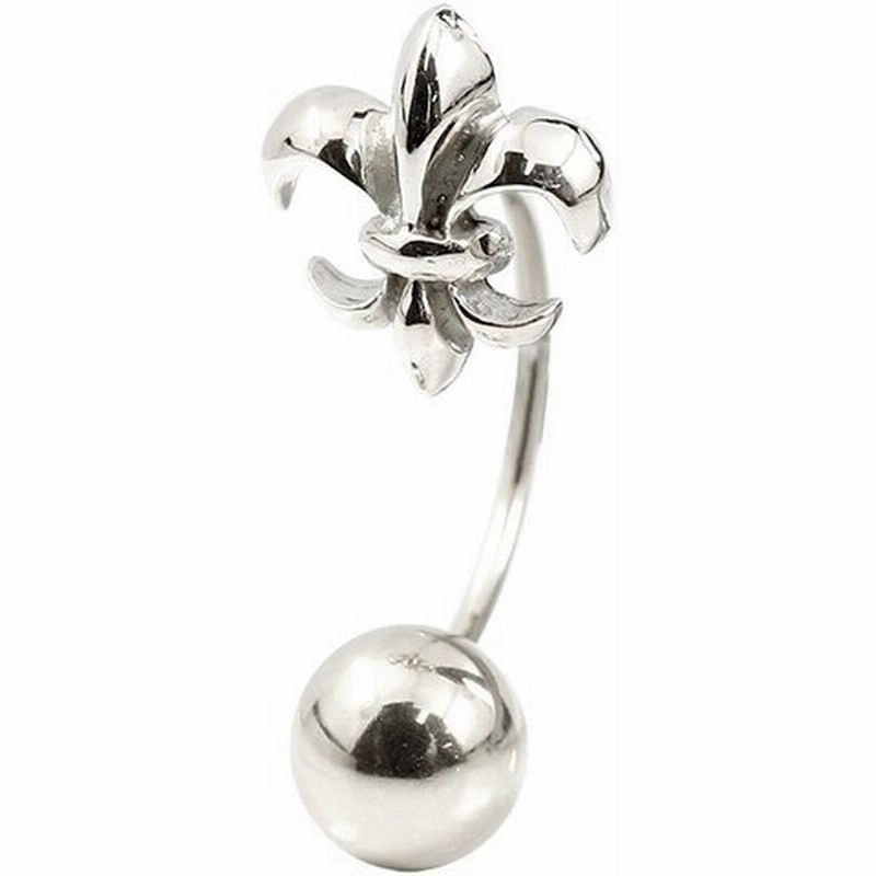 メンズ ピアス ゴールド 片耳ピアス ユリの紋章 ホワイトゴールドk18 18k 選べる丸玉キャッチ 6mm 7mm 2wayピアス 18金 フルール ド リス ボーナスセール 通販 Lineポイント最大0 5 Get Lineショッピング