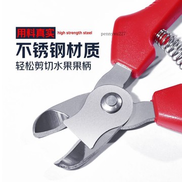 【五金 熱銷】不鏽鋼窩型摘果剪橙子蘋果專用剪刀橘子番茄採摘剪修枝採摘不傷果 優選