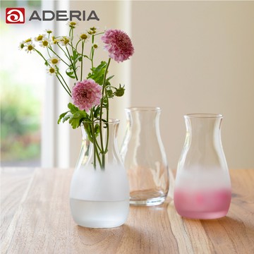 【日本ADERIA】日本進口和風系列手作漸層花器-透明 _廠商直送