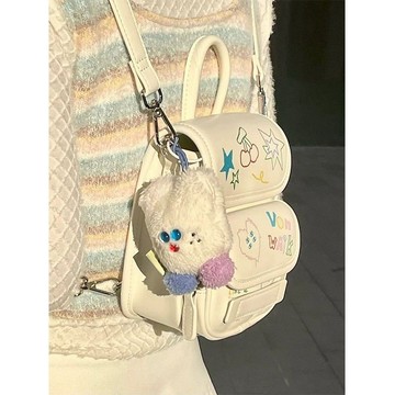 9號倉庫 大容量後背包 雙肩包女 原創時尚雙肩包 小眾設計感包包 皮質雙肩包女款 翻蓋斜挎包 出游小背包 手提包 斜挎包