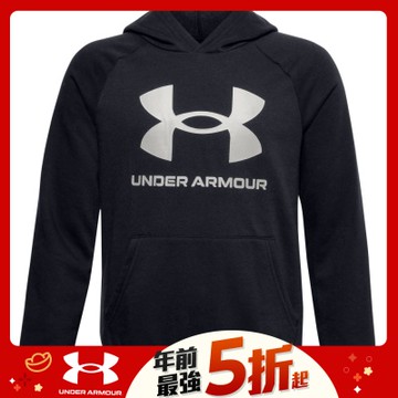 【UNDER ARMOUR】UA 男童 Rival Fleece連帽長袖套頭衫