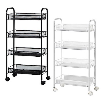 IDEA-強力百搭鐵製移動收納四層推車