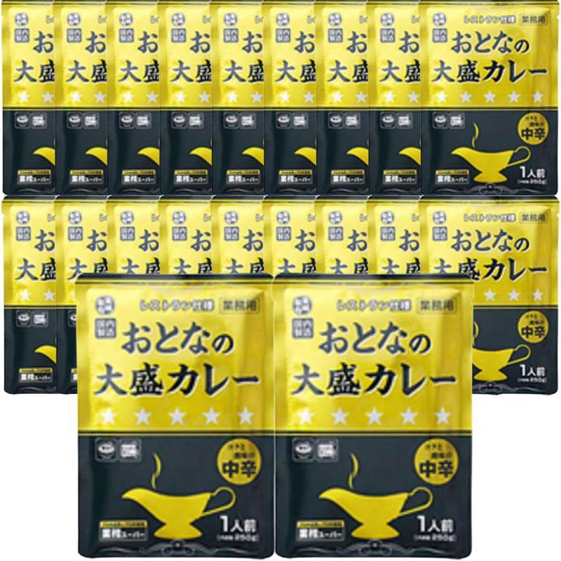 おとなの大盛りカレー レストラン仕様 250g 20個セット (中辛)