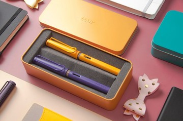 LAMY 皮套二入筆鐵盒 / SAFARI 狩獵者系列 - 鋼筆鋼珠筆