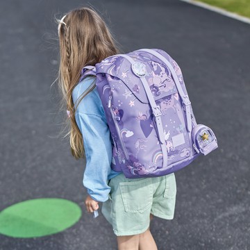 挪威Frii - Retro輕量護脊書包-獨角亮紫 (22L)