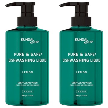 KUNDAL 昆黛爾 蔬果碗盤深層清潔洗潔精 檸檬香  500g  2瓶
