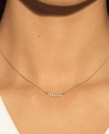 Estelle 14K金鋯石項鍊 | Sachelle Collective