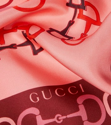Gucci Horsebit silk twill scarf