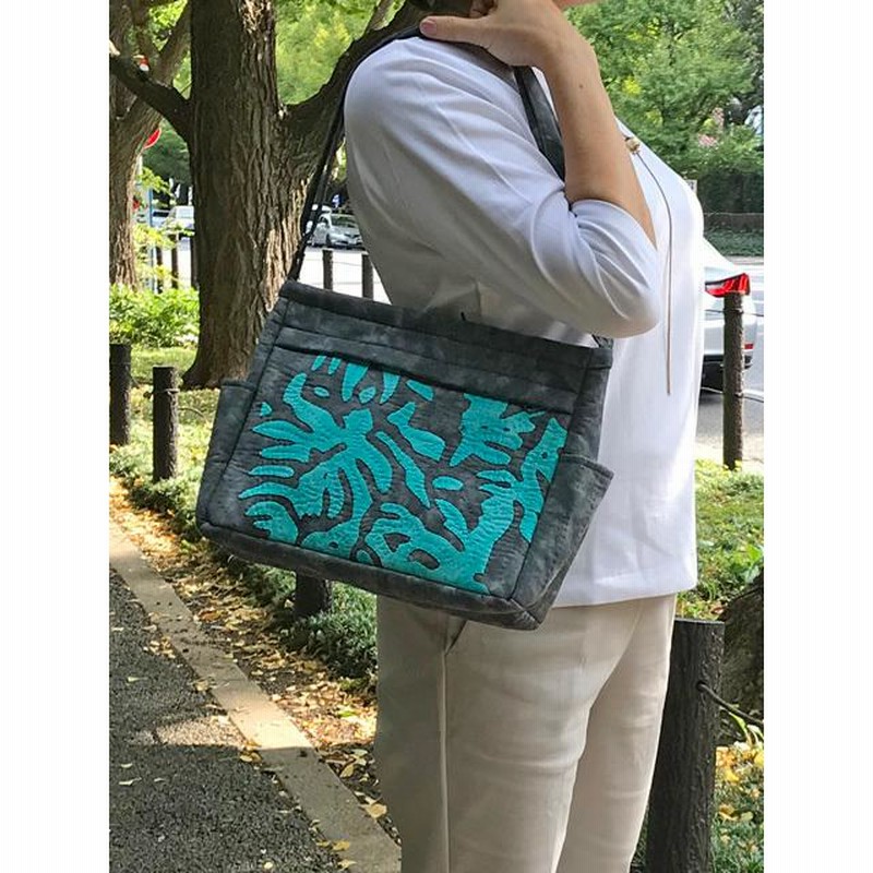 ハワイアンキルト ショルダーバッグ タイプ2 シェードパラパライ