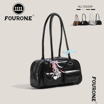 Bag House👜 【店鋪熱銷】FOUR ONE保齡球包韓國高級感小衆百搭ins波士頓託特包腋下單肩包