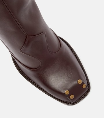 Etro Studded leather knee-high boots