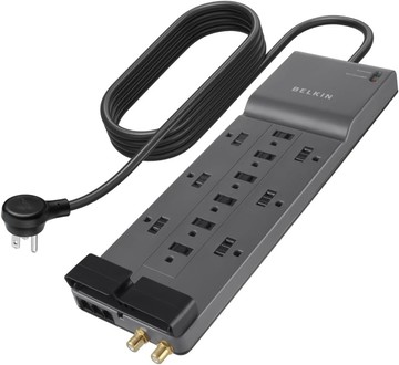 [6美國直購免運] Belkin BE112230-08 電湧保護器 12 Outlet Home/Office Surge Protector (8ft)