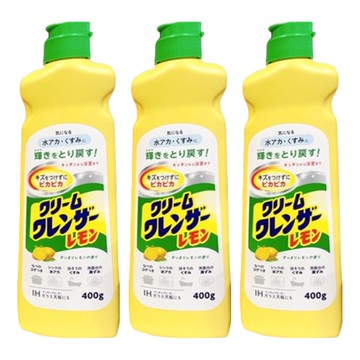 第一石鹼 不銹鋼去油污洗劑 溫和清潔 去汙無痕 檸檬精華  400g  3瓶