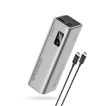 【 Wh+CCC】行動電源 15號SE PB200 20000mAh 100W 可上飛機-灰色 灰色
