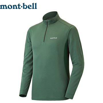 日本【Montbell】Wickron Zeo Long Sleeve Zip男款長袖保暖半門襟-3色/ 戶外保暖 / 快乾排汗