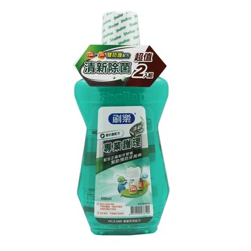 【牙齒寶寶】【超值兩入組】刷樂Shallop 專業護理漱口水-清新口味 500ml