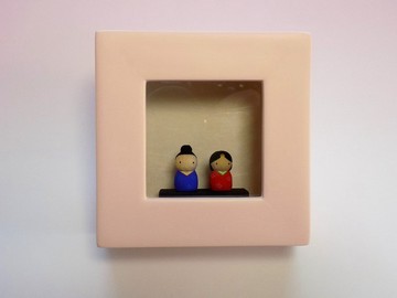 小小、小小的木製雛偶