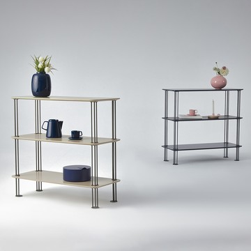 camino｜MARINA 三層置物架 書架 藍 杏 二色 - 奶茶杏