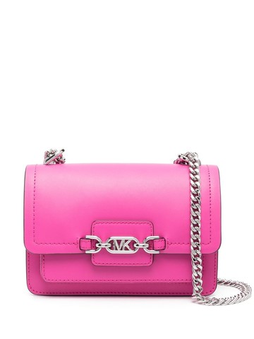 Michael Michael Kors - Cerise leather logo-plaque bag - women - Calf Leather - One Size - Pink