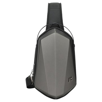 防水EVA單肩斜跨包 胸包 CC017  20 x 7.5 x 31cm  灰色