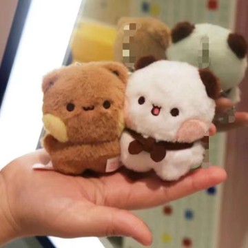 臺灣嚴選一二布布原創毛絨掛件貼貼包包掛件玩偶公仔書包掛飾情侶配飾若楠