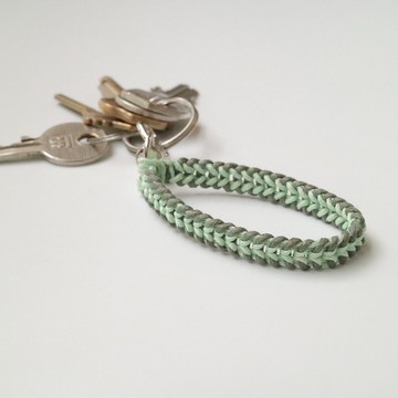 編織鑰匙圈 - Sanctified編(竹青+薄荷綠)