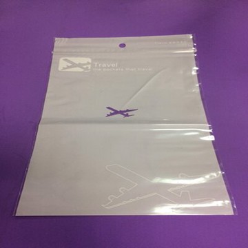 PS Mall【J1966】 PE夾鏈收納袋 29.5*17公分 一面白色珍珠模 一面透明