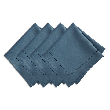 Elrene Home Fashions Alison Hemstitch Napkin, Set of 4