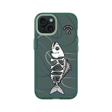 iPhone 15 Clear 憂墨綠 - KID - 魚骨KID