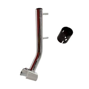 KI WISH 居家生活 半套筒樹枝掛桿  銀色 鐵架配件 2入  1組