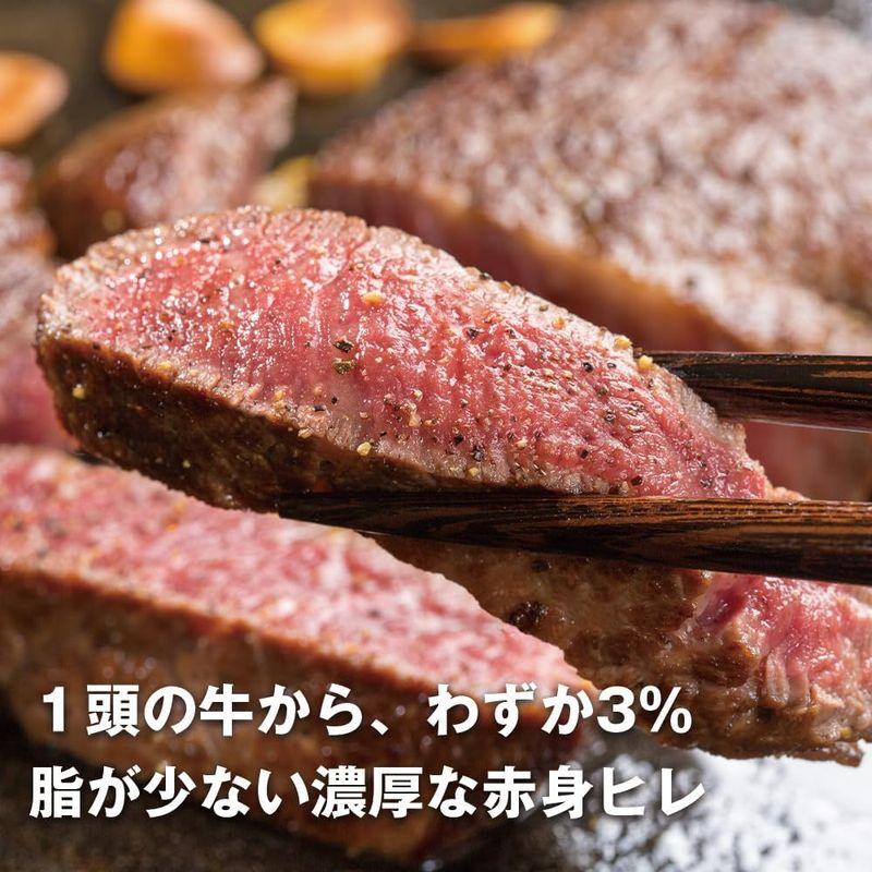 竹福ギフトステーキセット 国産黒毛和牛 ロース 約１５０ｇ×２枚 赤身ヒレ 約１１０ｇ×２枚 創業62周年