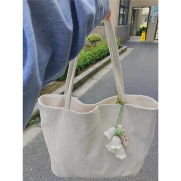 大容量韓版包包女2025新款斜紋帆布通勤托特包休閑簡約手提單肩包