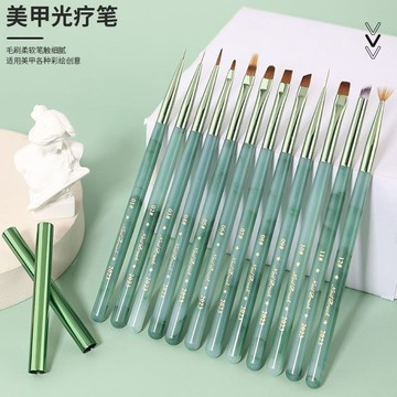 ✨台灣出貨✨日式美甲筆彩繪筆畫花漸變拉線大方圓掃掃法式光療筆美甲工具套裝