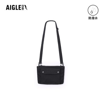 AIGLE 防潑休閒小側背包 2L｜AG-5AB10A100 黑色 (防水包 斜背包 旅行包 側肩背包 旅遊小包)