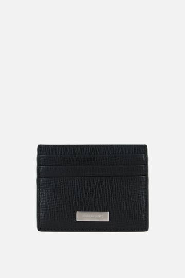 FERRAGAMO textured leather card case Man