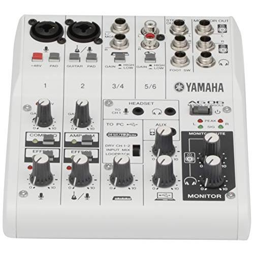 ヤマハ YAMAHA ウェブキャスティングミキサー オーディオインターフェース 6チャンネル AG06 インターネット配信