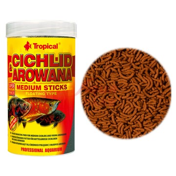 P老闆水族~Tropical 德比克 - 高蛋白龍魚、中大型魚成長飼料 (小粒/大粒) 龍魚 大型魚 慈鯛 花羅漢