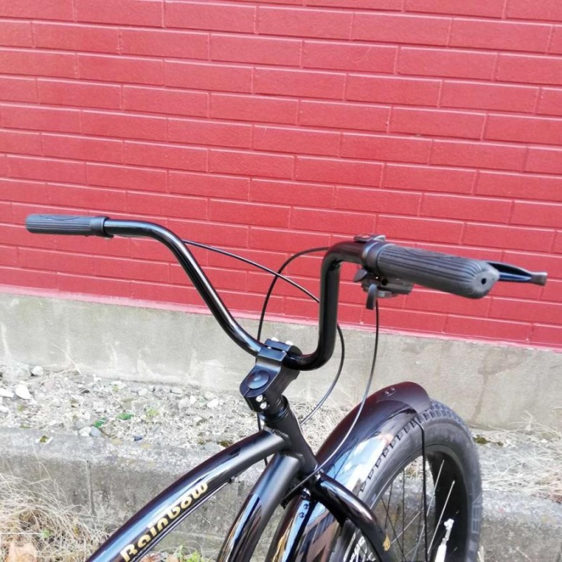 ビーチクルーザー rainbow COAST HWY 101 イエロー×ブラック