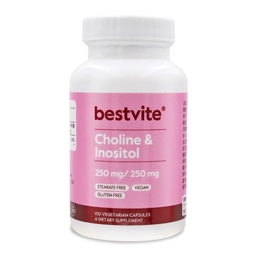 【Bestvite】必賜力膽鹼加肌醇膠囊1瓶(100顆) 250mg膽鹼/250mg肌醇/病後補養/備孕保健