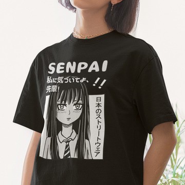 可愛動漫 90 年代風格街頭 100% 純棉中性 T 恤