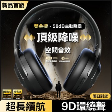 現貨🔥ANC主動降噪無線藍芽耳罩式耳機 藍芽V5.4頭戴式耳機🎧 金標音質 高清通話 超長續航 遊戲無感延遲 藍牙耳機