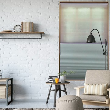 水綠日夜型雙循環珠鍊蜂巢簾 (Water Green)