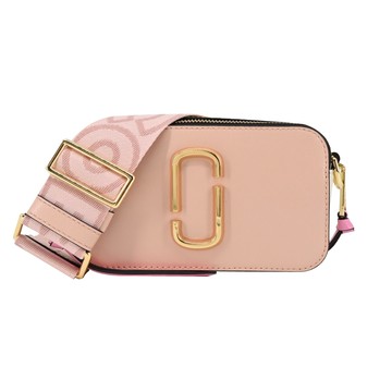 MARC JACOBS SNAPSHOT 防刮撞色雙層斜背/相機包-玫瑰粉_廠商直送