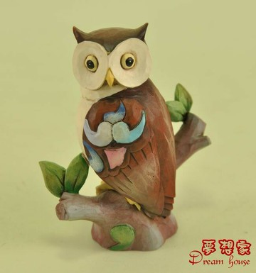 美國ENESCO精品-Jim Shore愛木小灣-貓頭鷹(小) ★超可愛★