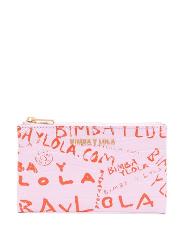 Bimba y Lola - all-over logo-print coin purse - women - Polyester/Polyurethane - One Size - Purple