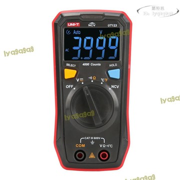 （熱門爆品）（萬人回購好評）【精選】款優利德ut123迷你數字萬用表彩屏迷你可攜式家用電壓萬用表
