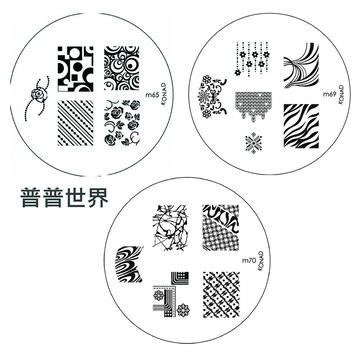 Konad指甲彩繪圖案版普普世界組