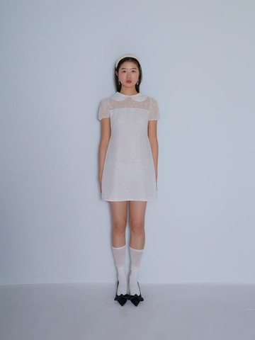 DOT MINI DRESS [CREAM]